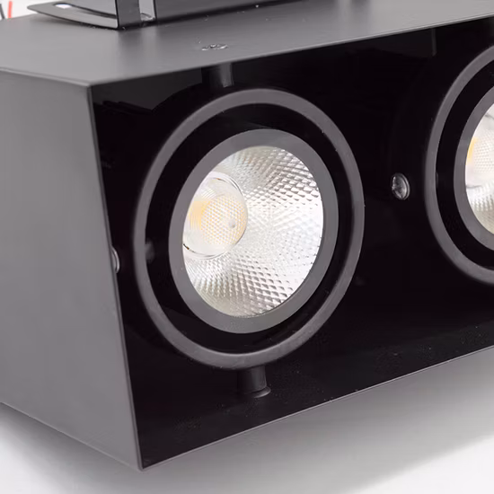 Allway Commercial Wallwasher-Downlight-LED-Einbau-Downlight, schmal, quadratisch