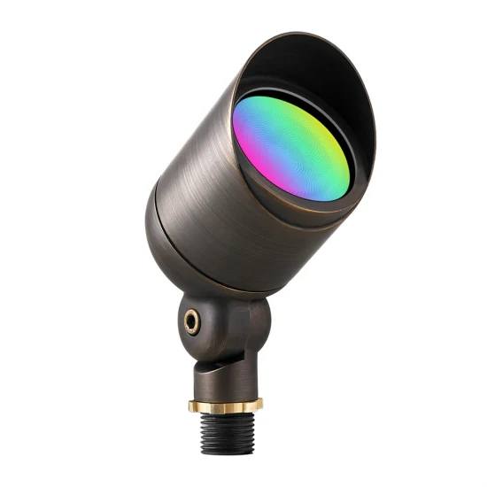 RGB Smart Farbwechsel IP67 12V LED Niederspannung Beste Hinterhof-Gartenbeleuchtung Außen Messing Landschaftsbeleuchtung